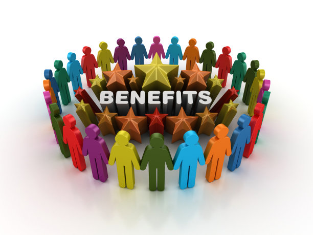 象形文字团队和彩色星星与利益字三维渲染图片下载