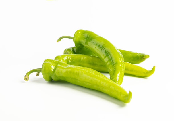 青椒孤立在白色背景图片下载