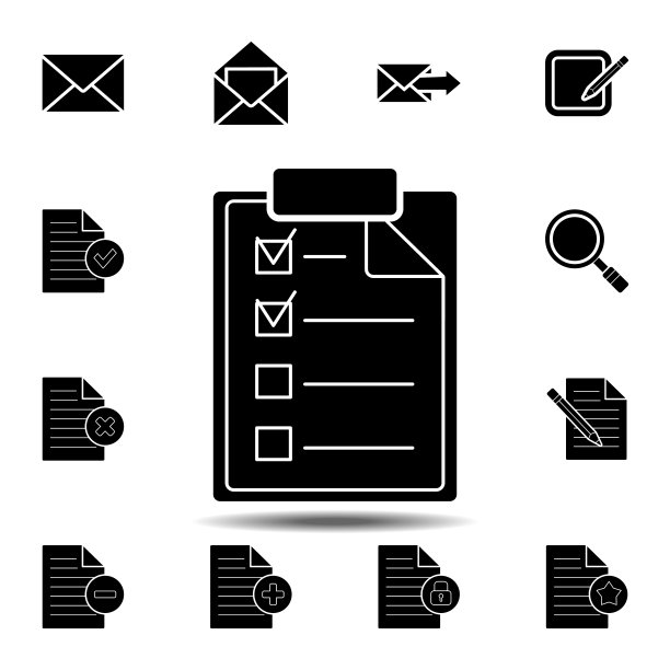 UI/UX已核对列表图标图片下载