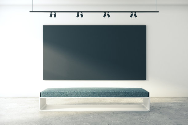 当代展厅，黑色横幅图片下载