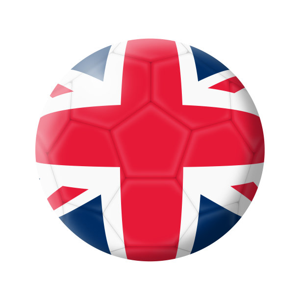 英国足球矢量图（带剪切路径）素材图片