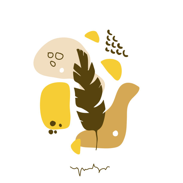 手绘抽象花卉背景孤立在白色。向量图片下载