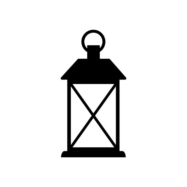 灯笼图标，白色背景上的logo图片下载