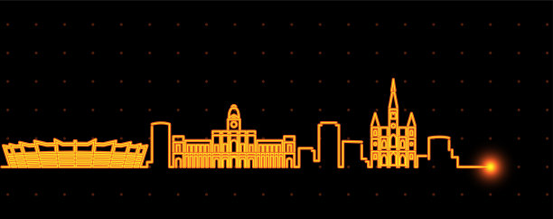 贝洛奥里藏特轻条纹天际线轮廓图片下载