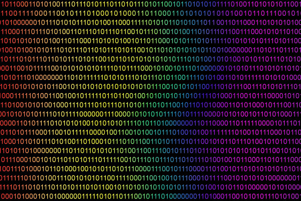 矩阵颜色为âââdigital。模拟或计算机二进制代码。图片下载