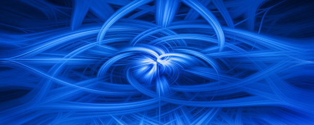 5G互联网信号光纤蓝线图片下载