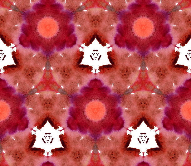 马赛克万花筒水彩无缝图案背景Retrowave合成波粉色bordo紫罗兰图片下载