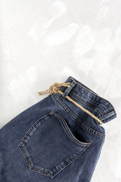 蓝色的牛仔裤裤子图片下载