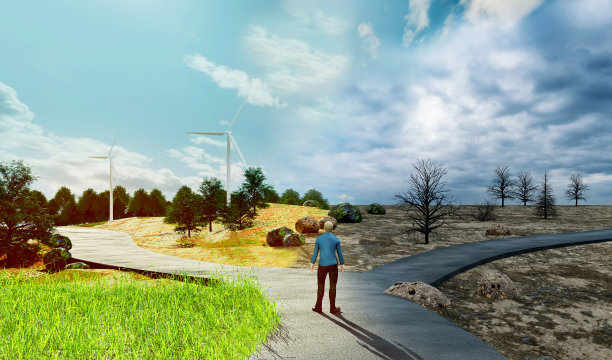 关于气候变化做出正确决定概念图片下载