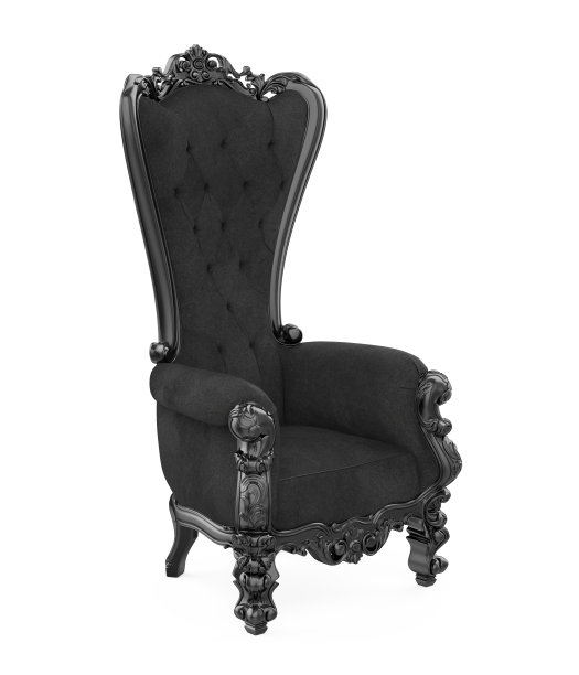 宝座上的椅子上孤立图片下载