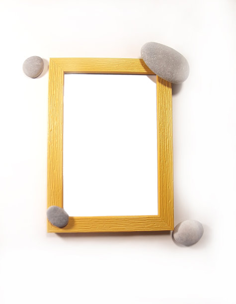 白色背景上的彩色海洋平铺照片，照片蒙太奇素材，文字预留位图片下载