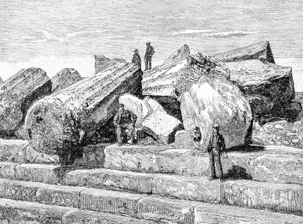 西西里岛塞利农特的赫拉克勒斯神庙出自《英语画报》1886年图片下载