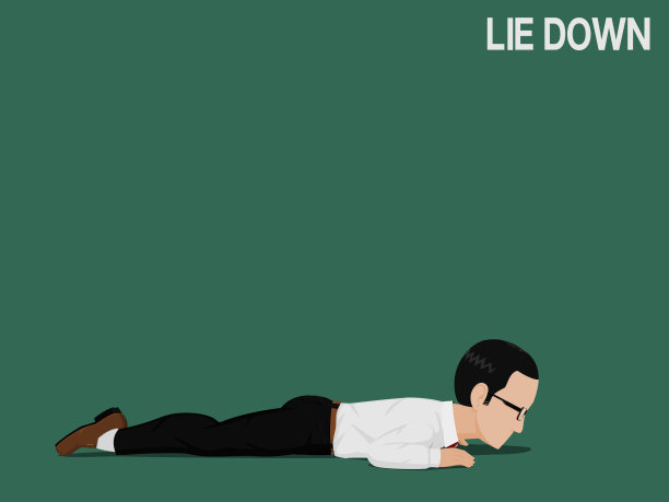 一个商人正躺在地上图片下载