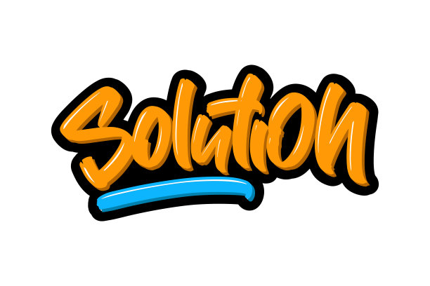 解决文字文字的商业，印刷和广告图片下载