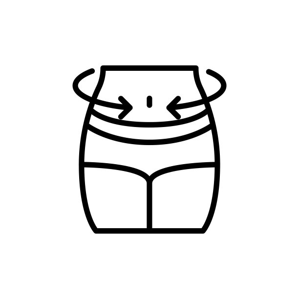 简单的减肥线图标图片下载