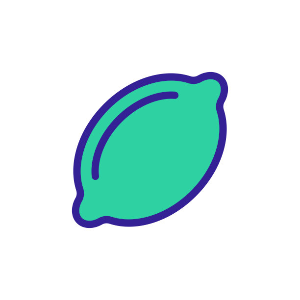 酸橙图标矢量。孤立轮廓符号插图图片下载