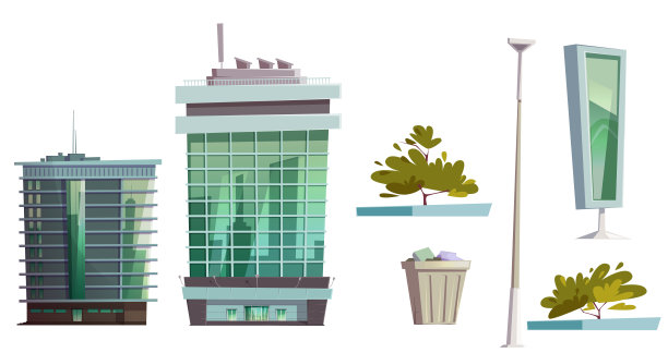 摩天大楼，现代住宅建筑图片下载