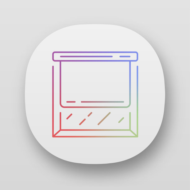 滚轮阴影应用程序图标。百叶窗。厨房变暗装饰。垂直百叶窗。窗口中断治疗。UI / UX的用户界面。Web或移动应用程序。向量孤立的插图图片下载