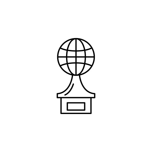 奖杯奖品图标：UI和UX网站或移动应用简约矢量轮廓图片下载