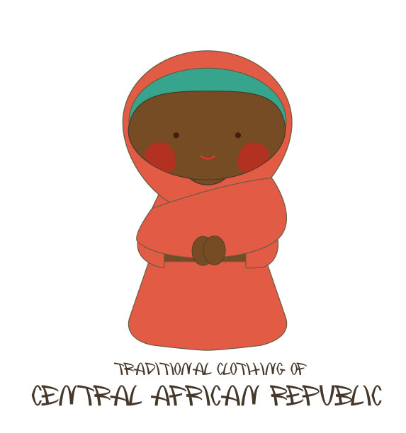 中非共和国的传统服饰图片下载