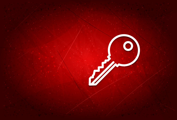 关键图标现代时尚抽象红色背景插图图片下载