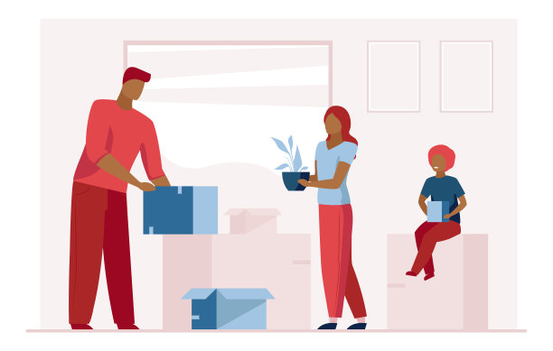 全家搬到新家图片下载