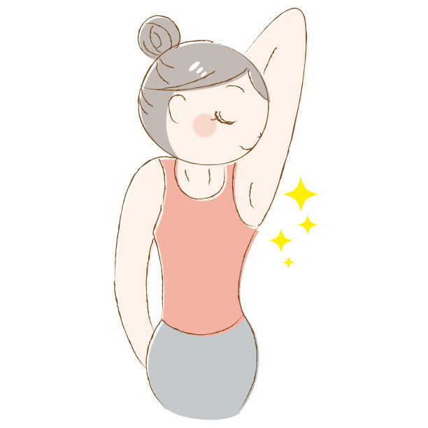 插图的一个女人做美容脱毛图片下载