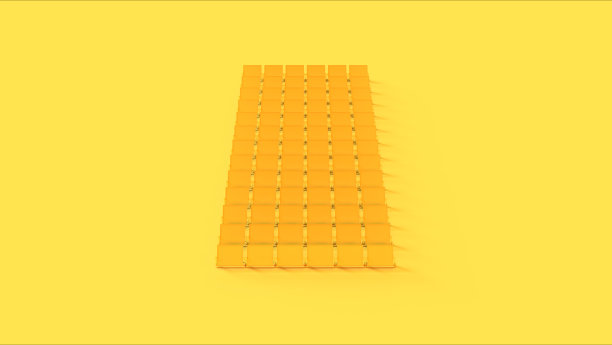 黄色的太阳能电池板图片下载