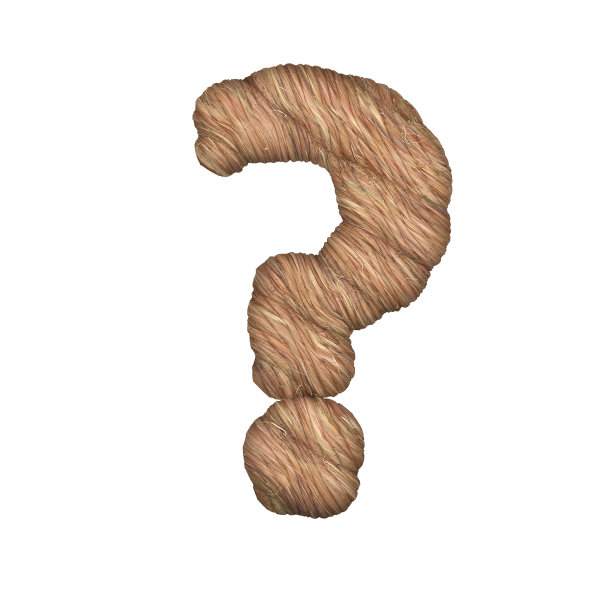 以绳子的形式程式化的字母- 3D渲染图片下载