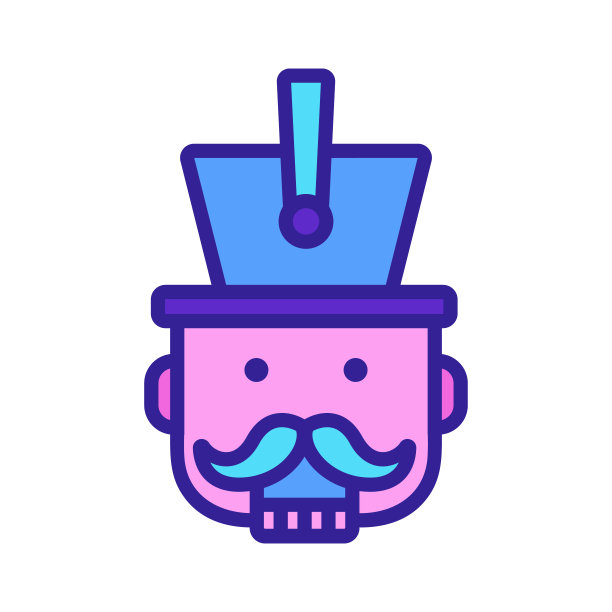 胡桃夹子图标矢量。孤立轮廓符号插图图片下载