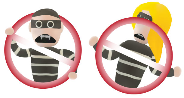 盗窃和制止犯罪概念的橡皮泥艺术图片下载