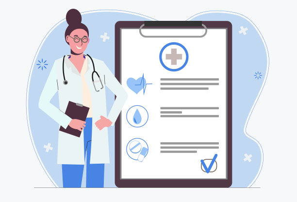 医疗插画素材ID：351425652