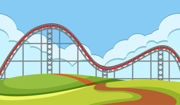 公园里骑马戏的场景图片下载