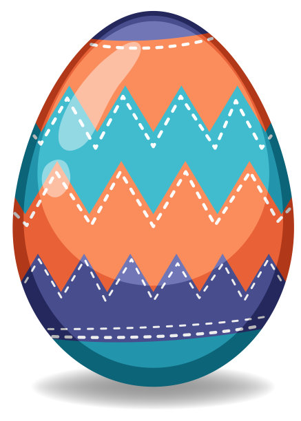复活节主题装饰彩蛋五颜六色的图案图片下载