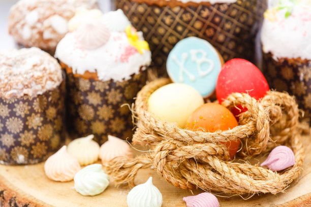 复活节彩蛋的颜色，背景图片下载