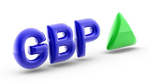 白色背景下的英镑符号3D图图片下载