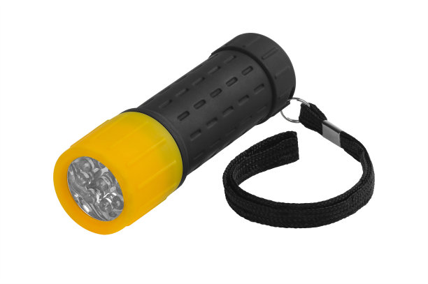 手电筒隔离在白色上图片下载