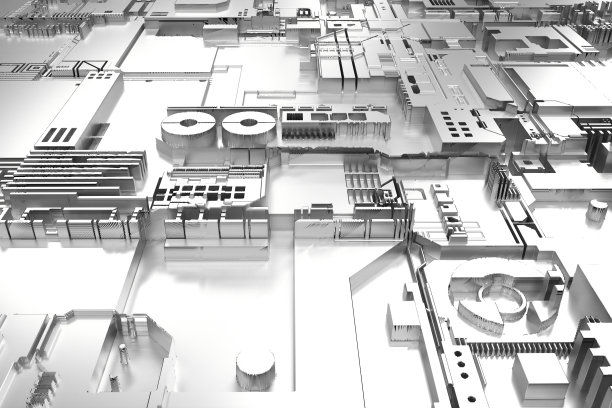 银色金属电路板图片下载