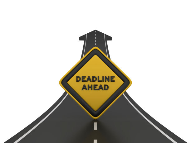 道路箭头与最后期限前道路标志- 3D渲染图片下载