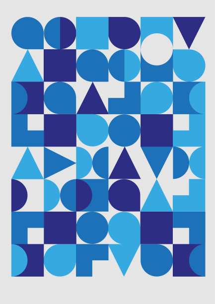 现代抽象几何封面模板图片下载