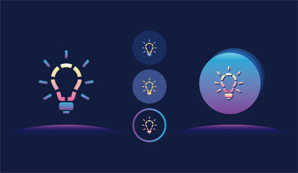 灯泡图标插图。图片下载