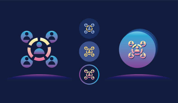公司层级图标插图。图片下载