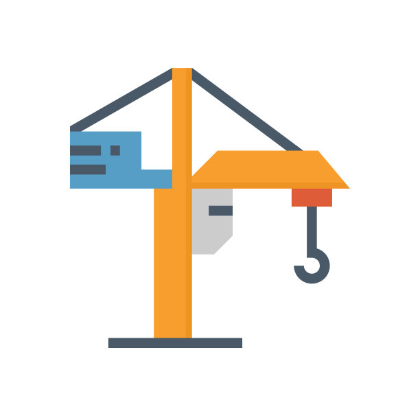 塔式起重机的图标图片下载