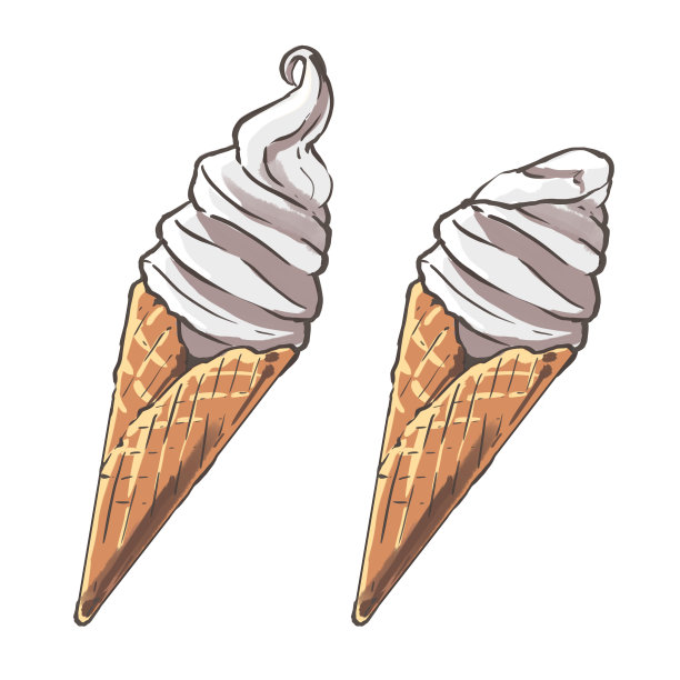 软冰淇淋(香草味)图片下载