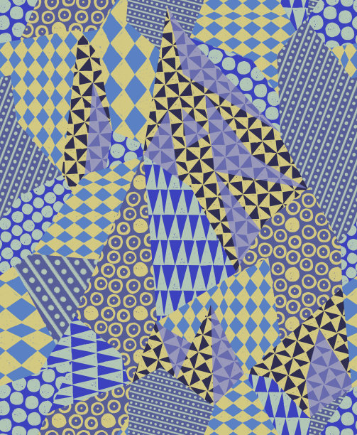 抽象几何无缝图案图片下载