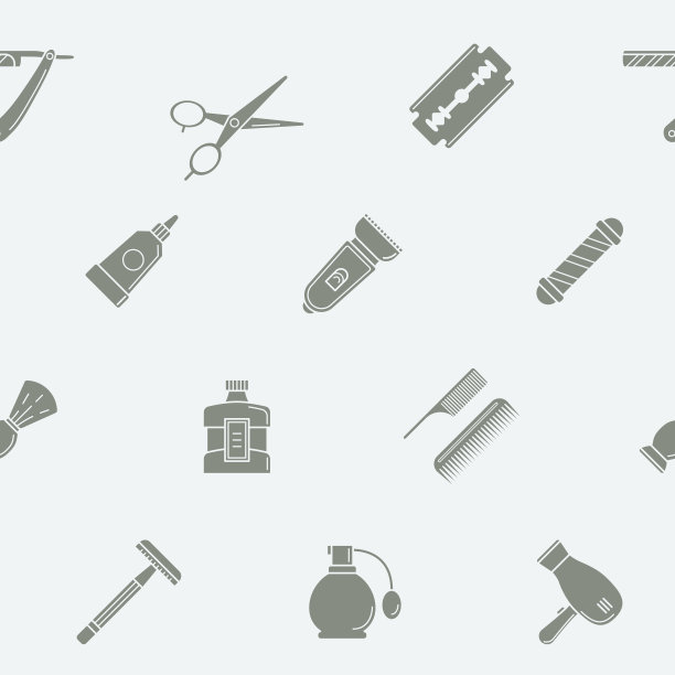 理发店背景08年图片下载