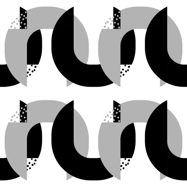 几何形状的设计。圆点花纹。无缝模式。图片下载