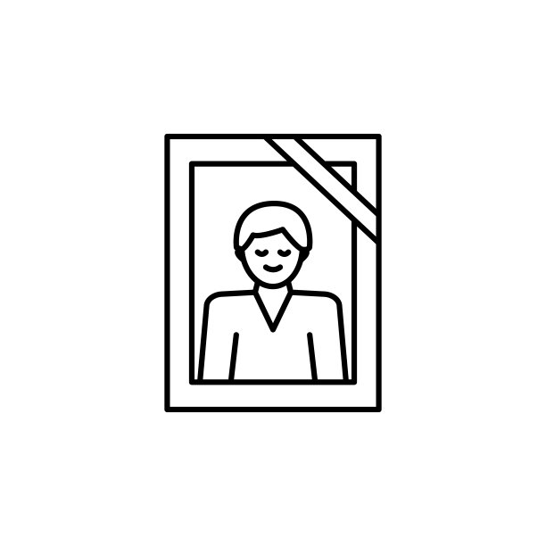 白色背景上的图片线条插图图标图片下载