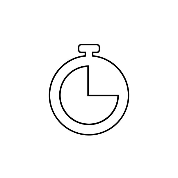 时间线图标：时钟图标矢量插画图片下载