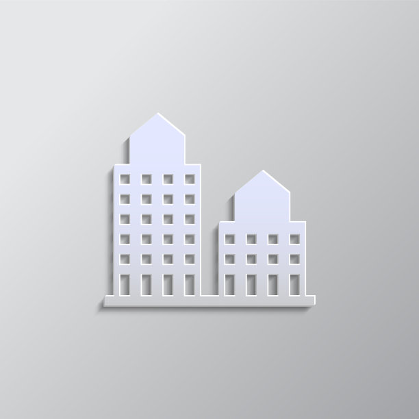 建筑纸的风格，图标。纸张样式矢量图标图片下载